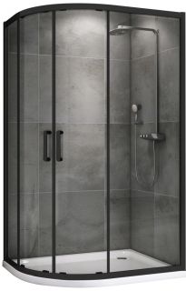 Душевой уголок ABBER Schwarzer Diamant AG01119B 110x90см чёрный